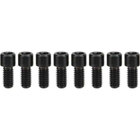 RISK 8 rutschfeste Pedalschrauben aus Titanlegierung für Mountainbikes, Zehenclip-Befestigungsstifte, M4x8 mm Gewindestangen, 8er-Pack (1/5)