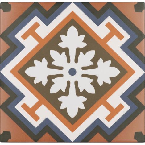 Aelle - Carrelage sol / mur effet ciment à motif 20x20 cm RIVOLI - CHELSEA - Vendu par boîte de 1 m² (1/3)