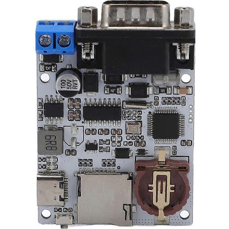Registrador de datos serie, grabador de marca de tiempo, archivo TXT, tipo C con 2 indicadores LED, módulo de tarjeta de memoria pequeña 232 (1/5)