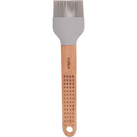 Praktische Küchenbürste aus Silikon mit Holzoptik, Grau, Fiffig Duka (1/3)