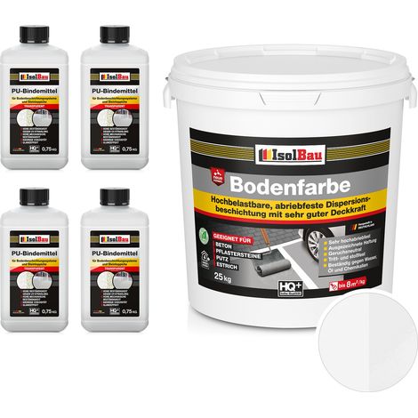 IsolBau 2K-Harzbodenfarbe für Betonböden, 25 kg, Weiß (1/5)