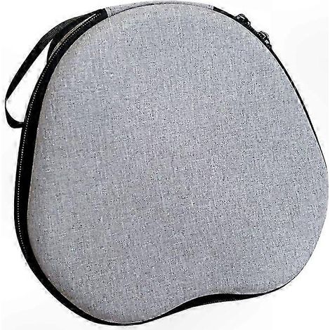 Housse de rangement pour casque audio en EVA à motif dessin animé - Protection antichoc, compatible avec les casques supra-auriculaires, grise (1/5)