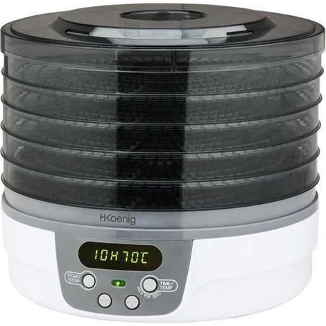 H.Koenig DSY700 Lebensmittel-Trockner Weiß 250W