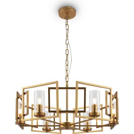 Grand lustre classique Bowi Maytoni 6xE14 laiton doré (1/5)