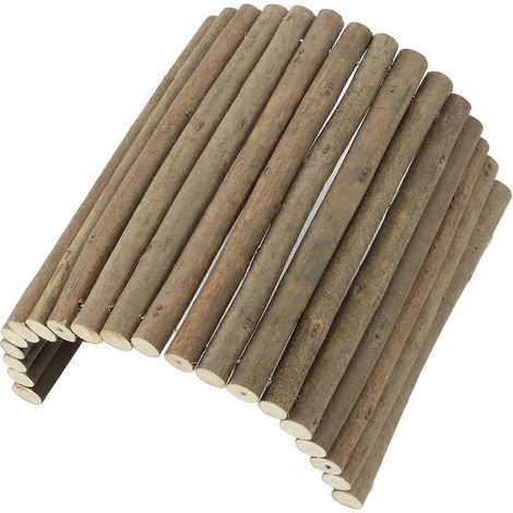Tunnel en bois pour hamster, pont flexible pour petits animaux (gerbille, cochon d'Inde, chinchilla, furet, hérisson, rat) (1/3)