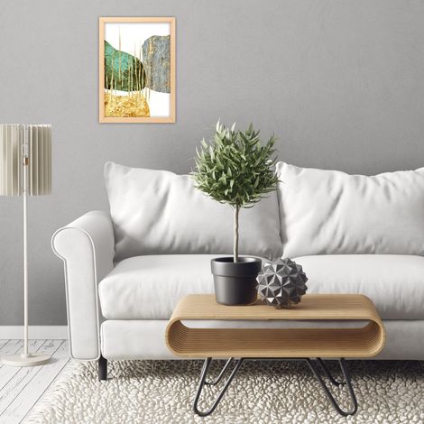 Lupia - Cornice portafoto da parete in Legno Naturale Grezzo NATURAL WOOD, Decorabile e da pitturare, Stile Rustico, Per Foto, Poster, Stampe, Made in Italy 18x24 cm (1/4)