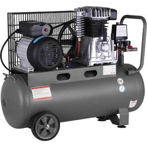 Compresor de aire profesional con certificado CE por correa, 50 litros 2 CV 8 Bares