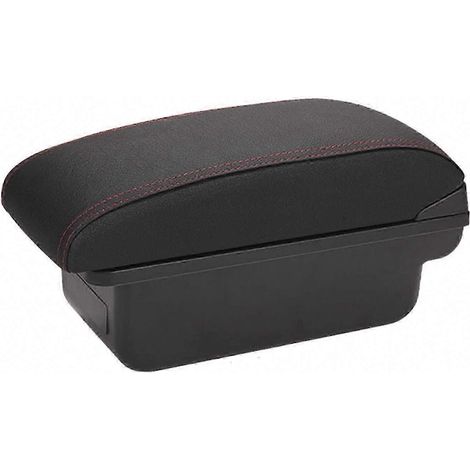 Accoudoir central de voiture pour Citroën Berlingo Peugeot Partner, forme tipi, chargement USB, boîte de rangement, noir et rouge (1/5)