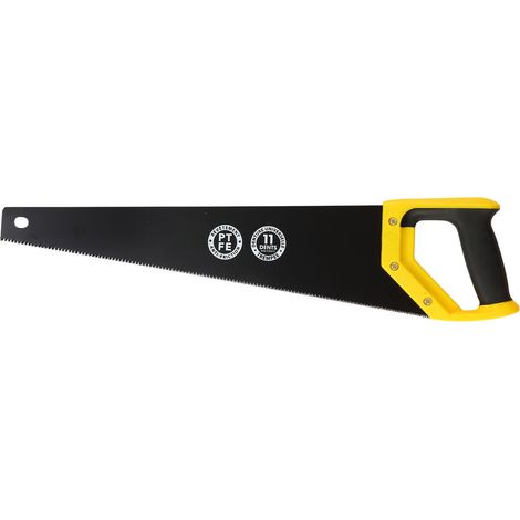 RHINO - SCIE ÉGOÎNE À MAIN 500MM - CONVIENT POUR COUPE BOIS, REVÊTEMENT PTFE ANTI-FRICTION-DENTURE UNIVERSELLE TREMPÉE 11 DENTS/