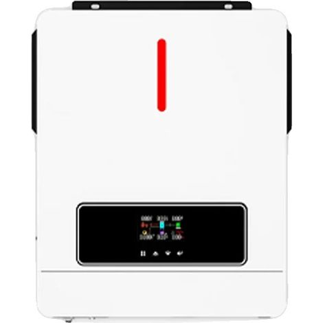 Onduleur Solaire Hybride, Hors Réseau & Sur Réseau, Sortie 4,2KW, Onde Sinusoïdale Pure, Chargeur MPPT 120A, ECO-6200W-48VBAT, 220-240V (1/2)