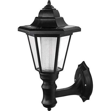 Lumières Solaires Applique murale extérieure LED Lampes Solaires Extérieures Lumières de Jardin Solaires Etanche (1/5)