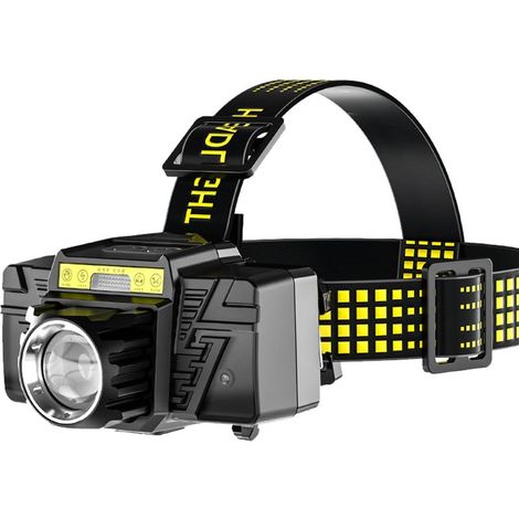 Lampe Frontale Puissante XHP50 - Rechargeable Type-C - Induction (1/5)