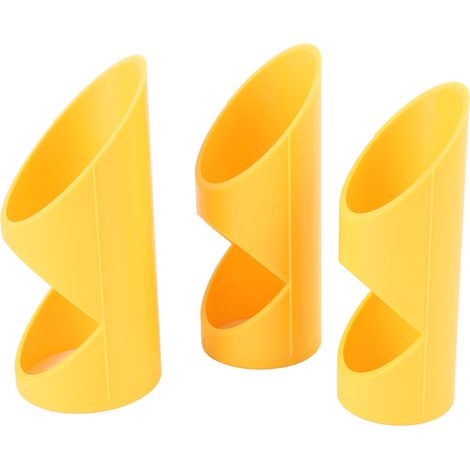 Lot de 3 outils découpe tube mousse ABS, gabarit guide coupe isolant tube, réglage précis, usage domestique et industriel, jaune (1/5)