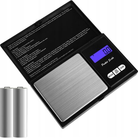 MINI BILANCIA DA CUCINA ELETTRONICA CON LCD 0,01G - 500G + SET DI BATTERIE AAA