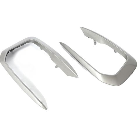 Rejilla para faros antiniebla, material ABS duradero, ajuste perfecto para coches de lujo compactos, 2 piezas de embellecedores para rejilla de faros antiniebla (1/2)