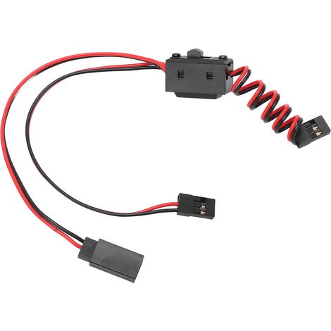 Câble en Y avec interrupteur pour JR vers FUTABA, adapté aux voitures RC et modèles d'avions, télécommande JR pour RC. (1/5)