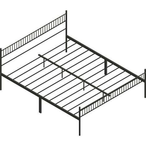 Katla - Struttura letto matrimoniale in metallo, 167x207 cm (1/5)
