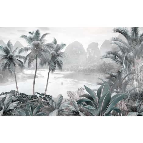 Papier peint panoramique - Forêt Tropicale - 130 cm x 81 cm (1/2)