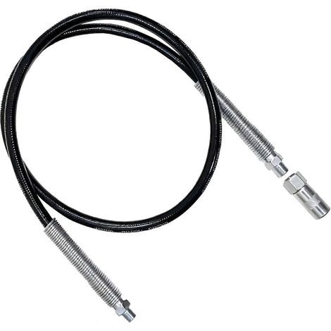 Tuyau flexible 5703-42 pour pistolet à graisse Dewalt à double ressort, rallonge de tuyau flexible de 42 pouces avec raccord, pression de 10 000 PSI, filetage NPT 1/8". (1/5)