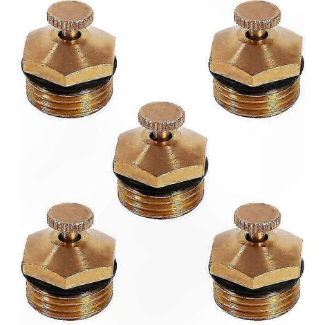 Brass Centrifugal Spray Nozzle, 1/2" Adjustable Water Atomizer for Garden Irrigation & Micro Jet Sprinkler Use (1/5)