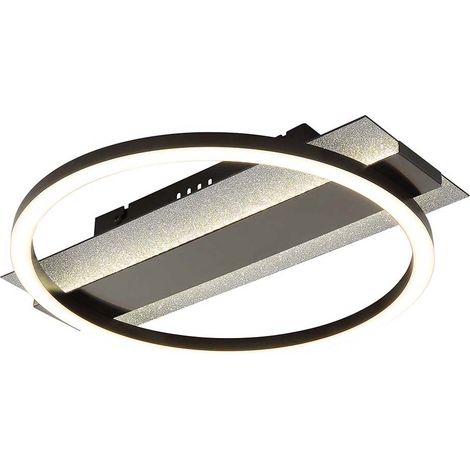 Deckenleuchte Deckenlampe Wohnzimmerlampe schwarz LED Memoryfunktion L 34,2 cm