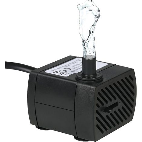 Pompe à eau submersible 280 L/h 4 W pour aquarium, fontaines de table, bassins, jardins aquatiques et systèmes hydroponiques (1/5)