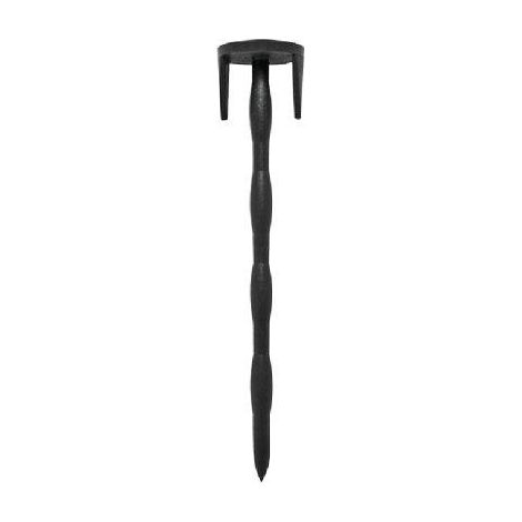 PICCHETTO CHIODO BLOCCA TELO + ALETTE - PA NERO DENTATO MM 45X25 H.CM 11 CF=PZ 200- 1 confezioni