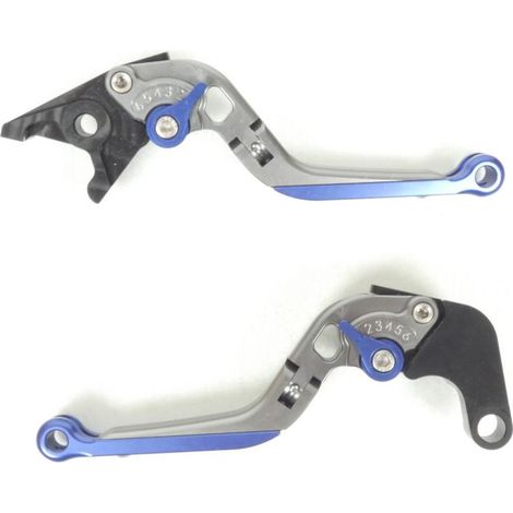 Levier frein droit pour moto Honda Cb 650 F alu CNC gris titane (1/4)