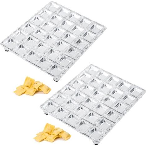 Dailygoods 2 teilige Ravioliform Aluminiumlegierung 19,6 × 16,5 cm (1/5)