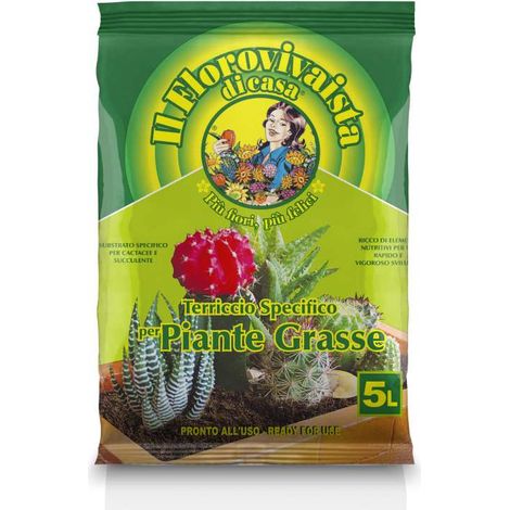 substrato per piante grasse, 5 litri - euroterriflora (1/2)