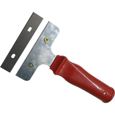 Outil de Retrait en Acier Inoxydable pour Joints,Couteau à Mastic à Gratter,Outil de Nettoyage Professionnel,Capacité Robuste,Couleur Rouge,Usage Construction et Rénovation (1/5)
