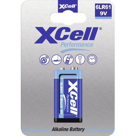 XCell Pile 6LR61 (9V) alcaline(s) 9 V 1 pc(s)