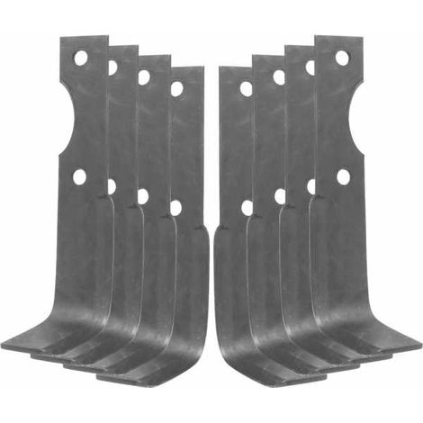 Matijardin – Outils de fraises pour motoculteur Agria – Lot de 4 paires – Longueur 185mm – Alésage 8,5mm – Épaisseur 4mm (1/5)