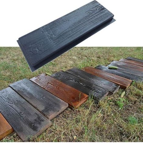 Carrelage,Moule à béton Imitation bois,pour fabrication de chemins,ciment,brique,pavé -B