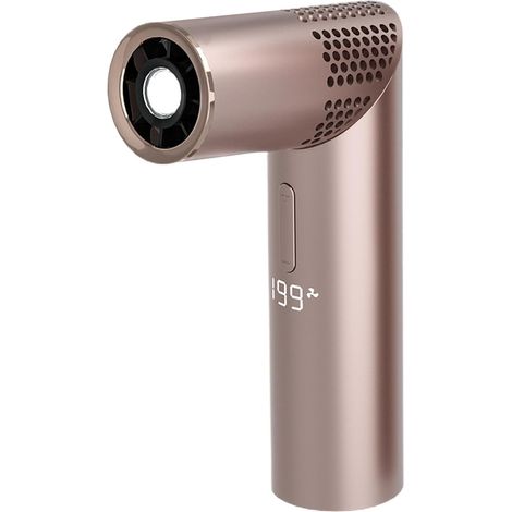 Portable Foldable Handheld Fan Electric High-Speed Cooling Device Compact Mini Fan for Outdoor Travel Summer Heat Relief Use-Champagne (1/5)