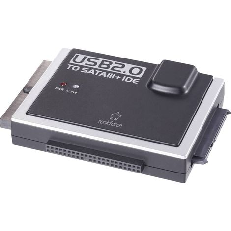 Convertisseur SATA Renkforce [1x USB 2.0 type A mâle - 1x IDE femelle 40 pôles, IDE femelle 44 pôles (1/5)