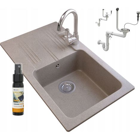 DISTRIBUTEUR DE ROBINET POUR ÉVIER EN GRANIT SIPHON AUTO (1/5)
