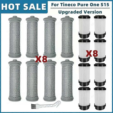 S'applique aux pièces de rechange et accessoires pour aspirateur Tineco Pure One S15 : préfiltre et postfiltre (ensemble A) (1/5)