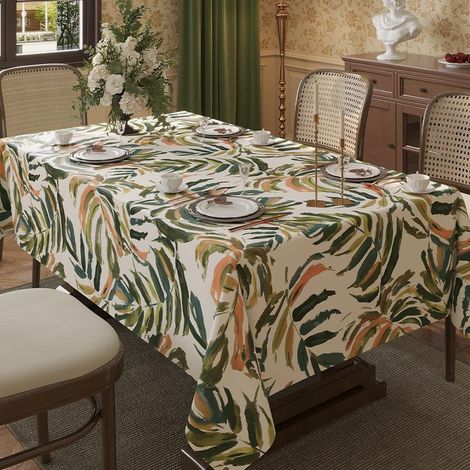 Nappe Américaine Rétro Imprimé Floral - Résistante Taches Chaleur - 110x160cm Couleur Soleil (1/3)