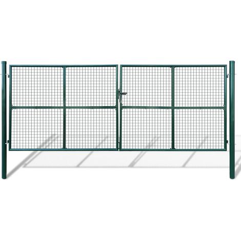 Puerta de jardín de malla 400x150 cm