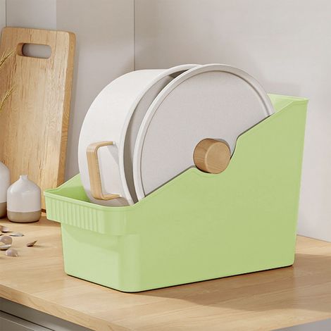 Boîte De Rangement Pour Épices - Boîte De Rangement Cuisine En Plastique Avec Couvercle Transparent - 35 x 24 x 12 cm - Vert - 1 Pièce (1/5)
