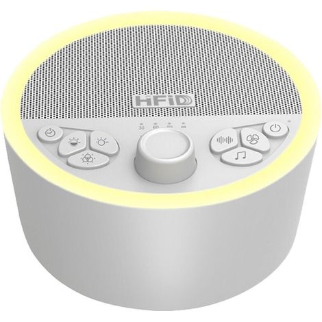 Máquina de ruido blanco, ayuda portátil para dormir con ruido blanco, máquina de ruido blanco con 29 sonidos, función de memoria, temporizador ajustable, relajación para adultos y bebés. (1/4)