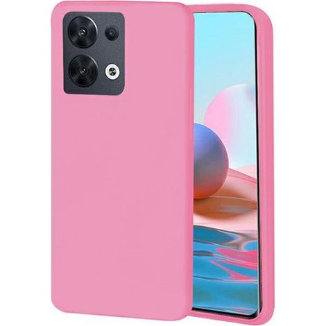 Coque Oppo Reno 8 - Plastique Haute Qualité - Rose Clair - Protection Antichocs Et Antirayures - 1 Pièce (1/2)
