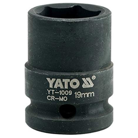 BUSSOLA A IMPATTO YATO 1/2" CORTA A 6 PUNTE 19 mm (1/4)