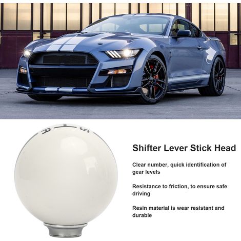Pommeau de Boite de Vitesses 5 Vitesses avec 3 Adaptateurs pour Ford Mustang 1967-2018 (1/5)