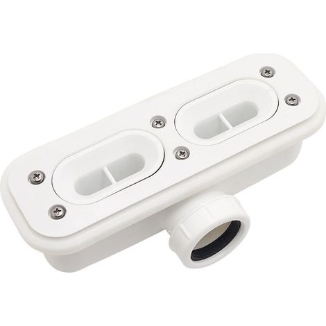 Siphon douche à l'italienne 40 mm – Drain en ABS durable – Évacuation rapide – Couvercle anti-obstruction pour cheveux (1/3)