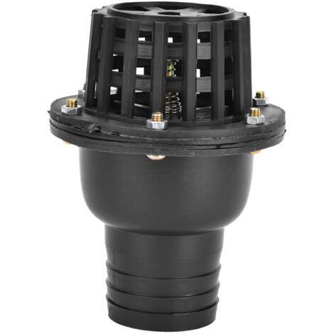 2-Zoll-Flachrückschlagventil aus schwarzem PVC, geeignet für Wasserpumpen – Niederdruckventil, Einwegzirkulation, leckagefrei, ideal für Pumpensysteme.