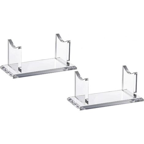 2 Kit Présentoir Acrylique à Stylo, Pinceau de Maquillage Stylo Crayon Stylo à Bille Porte-Stylo Vitrine Détachable Support en Acrylique pour Porte-crayon à Sourcils L'École Bureau