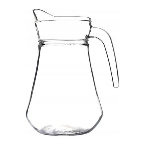Carafe à eau en verre lisse de 1,5 L