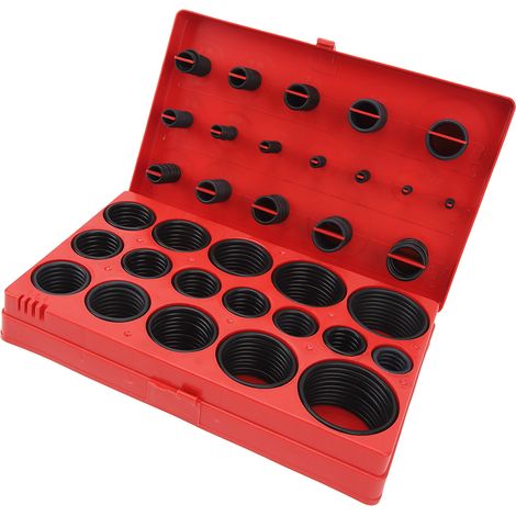 419 O-Ring- und Unterlegscheiben-Set, metrisches Kfz-Sortiment, ölbeständiger Nitrilkautschuk, wasserdichte Reparaturbox (1/5)